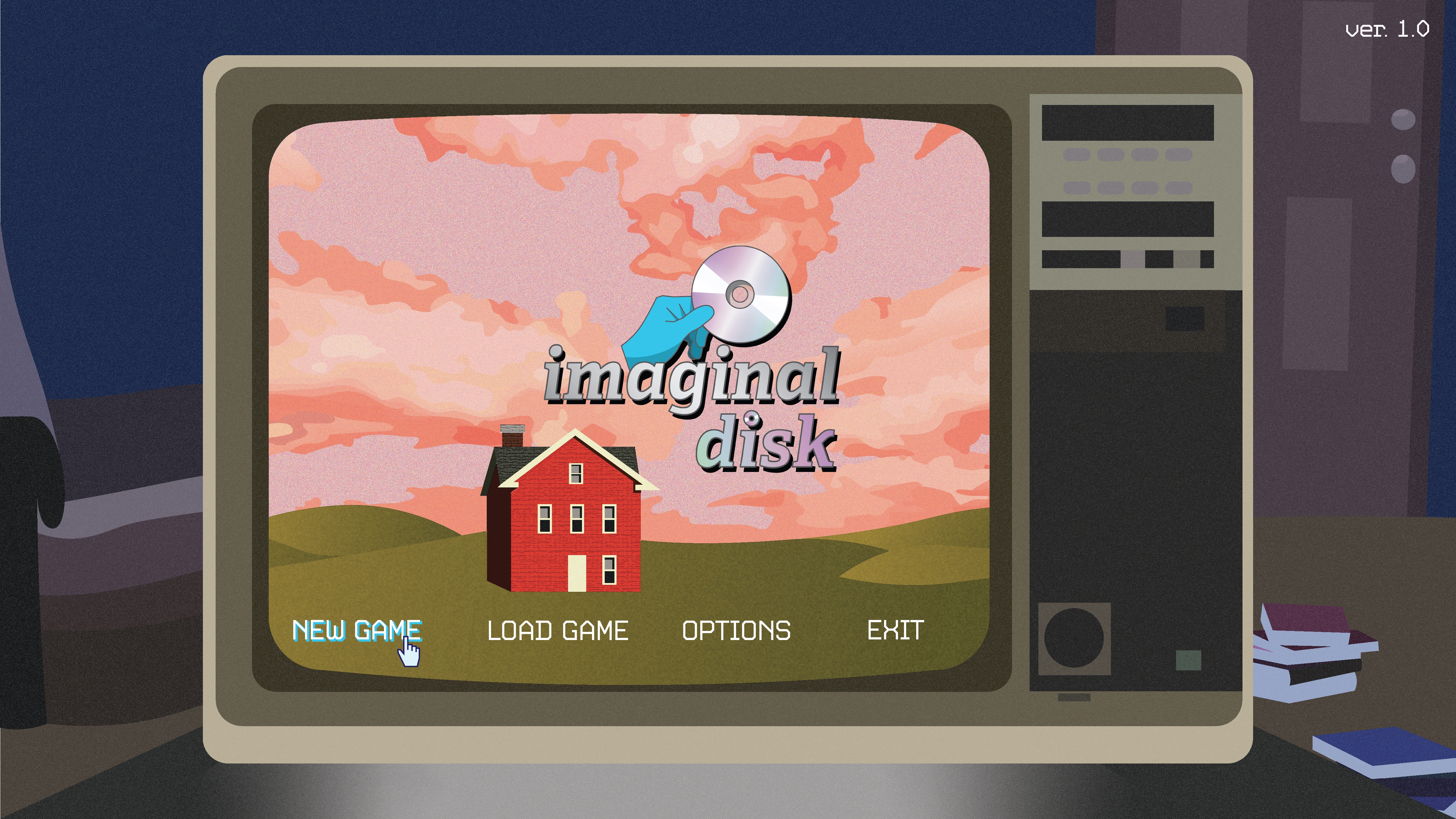 Screenshot of a game start screen